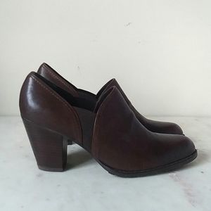 STUARY WEITZMAN - block heel leather ankle boots